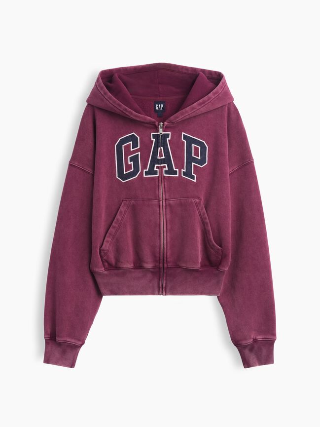 VintageSoft Oversized Gap Logo Zip Hoodie vintagesoft oversized gap logo zip hoodie