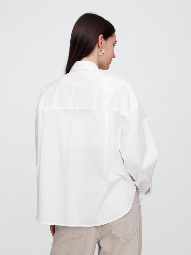 Oversized Shirt in Poplin gap oversized shirt in poplin