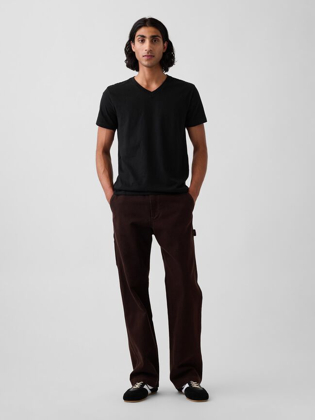 Cotton Jersey V-Neck T-Shirt gap cotton jersey v neck t shirt