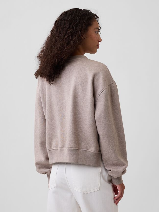 VintageSoft Oversized Split-Hem Sweatshirt gap vintagesoft oversized split hem sweatshirt