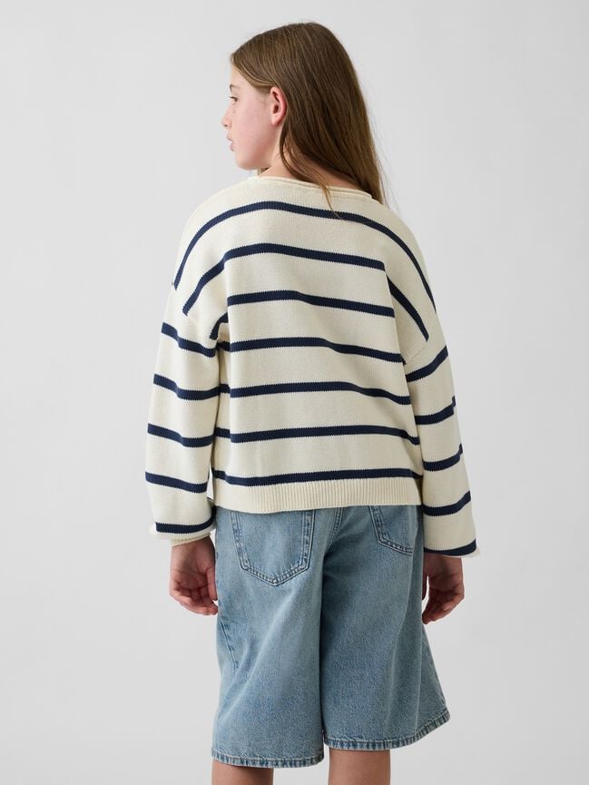 Kids 100% Cotton Oversized Rollneck Sweater gap kids 100 cotton oversized rollneck sweater