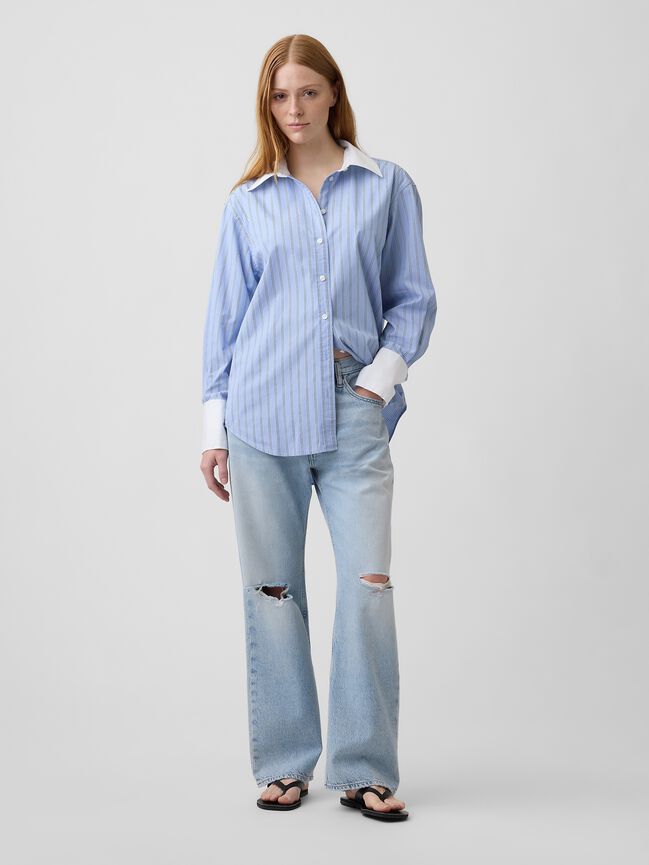 Poplin Big Shirt gap poplin big shirt