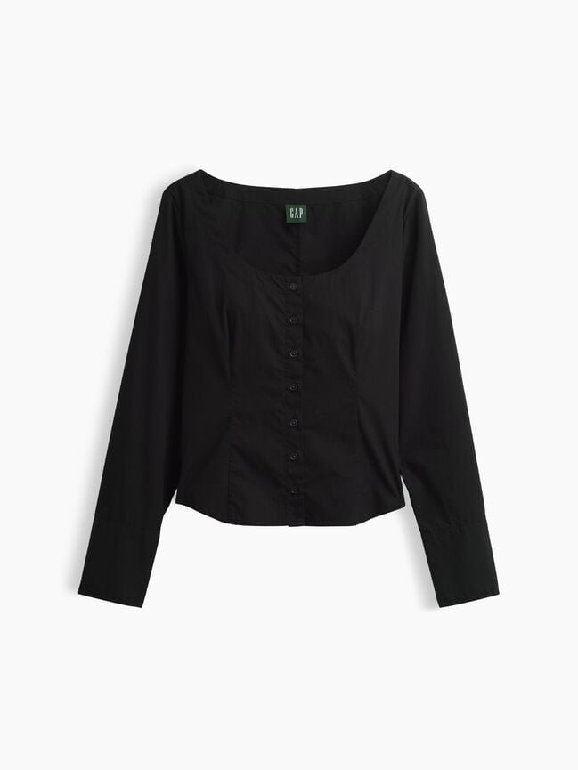 قميص كم طويل gap قميص كم طويل