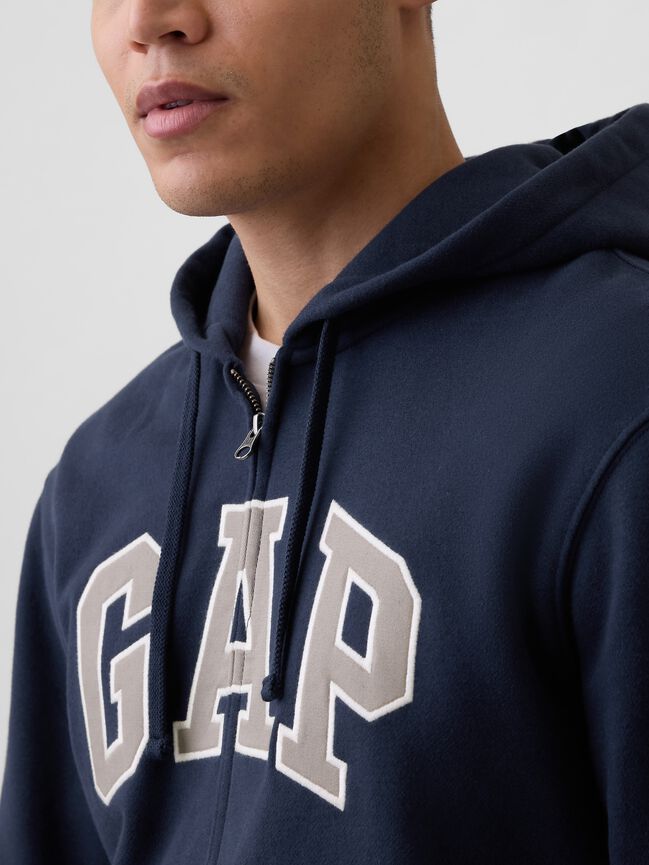 Adult VintageSoft Arch Logo Zip Hoodie gap adult vintagesoft arch logo zip hoodie