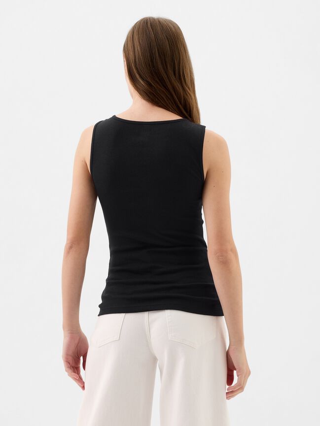 Gap Logo Ribbed Tank Top (2-Pack) gap logo ribbed tank top 2 pack