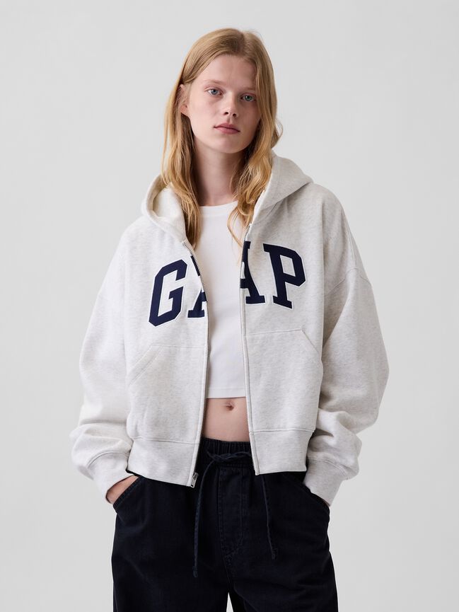VintageSoft Oversized Gap Logo Zip Hoodie vintagesoft oversized gap logo zip hoodie
