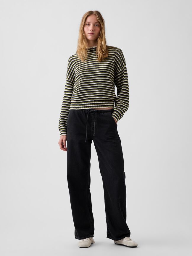 100% Cotton Oversized Rollneck Sweater gap 100 cotton oversized rollneck sweater