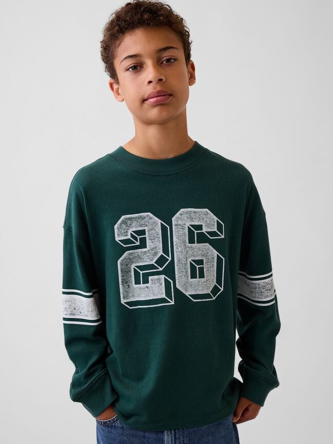 Kids Heavyweight Oversized Graphic T-Shirt gap kids heavyweight oversized graphic t shirt