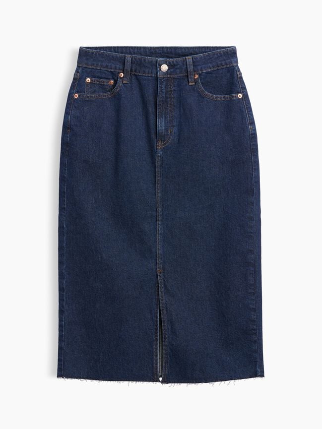 Denim Midi Pencil Skirt gap denim midi pencil skirt