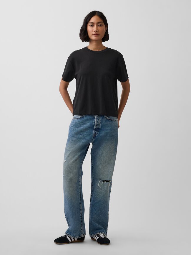 Supima¨ Cotton Relaxed T-Shirt gap supima cotton relaxed t shirt