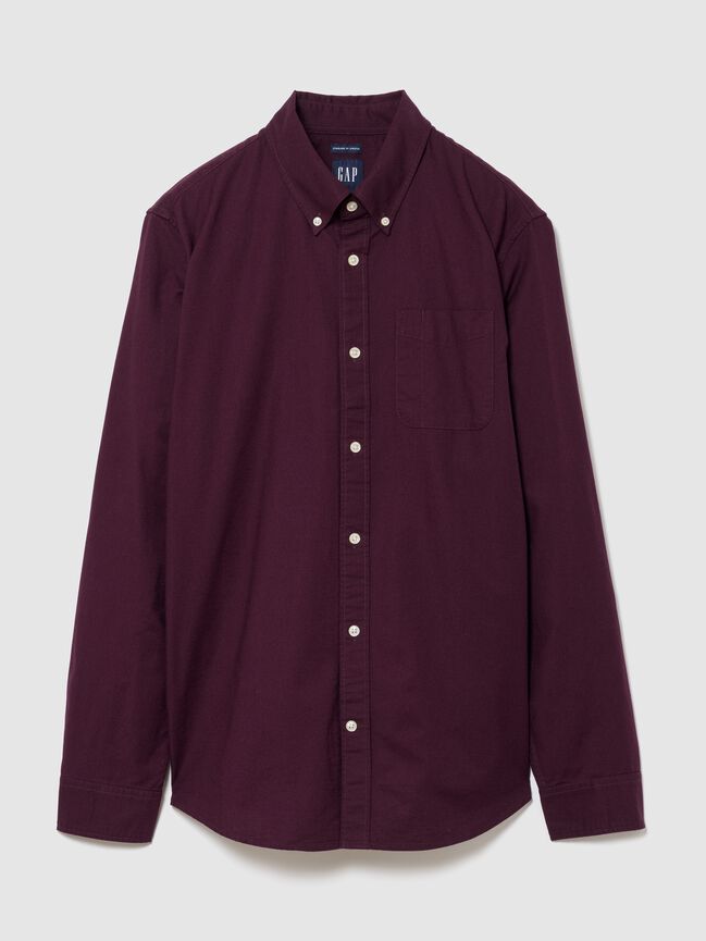 Plaid Oxford Button-Down Shirt gap plaid oxford button down shirt