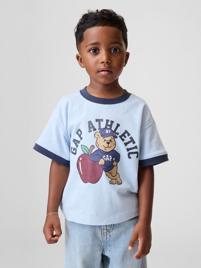 Baby & Toddler Brannan Bear Graphic Logo Ringer T-Shirt gap baby toddler brannan bear graphic logo ringer t shirt