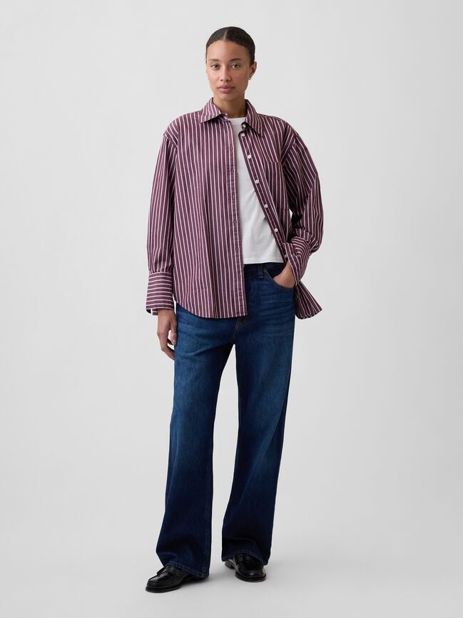 Poplin Big Shirt gap poplin big shirt