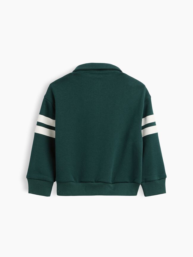 Baby & Toddler VintageSoft Varsity Logo Polo Sweatshirt gap baby toddler vintagesoft varsity logo polo sweatshirt