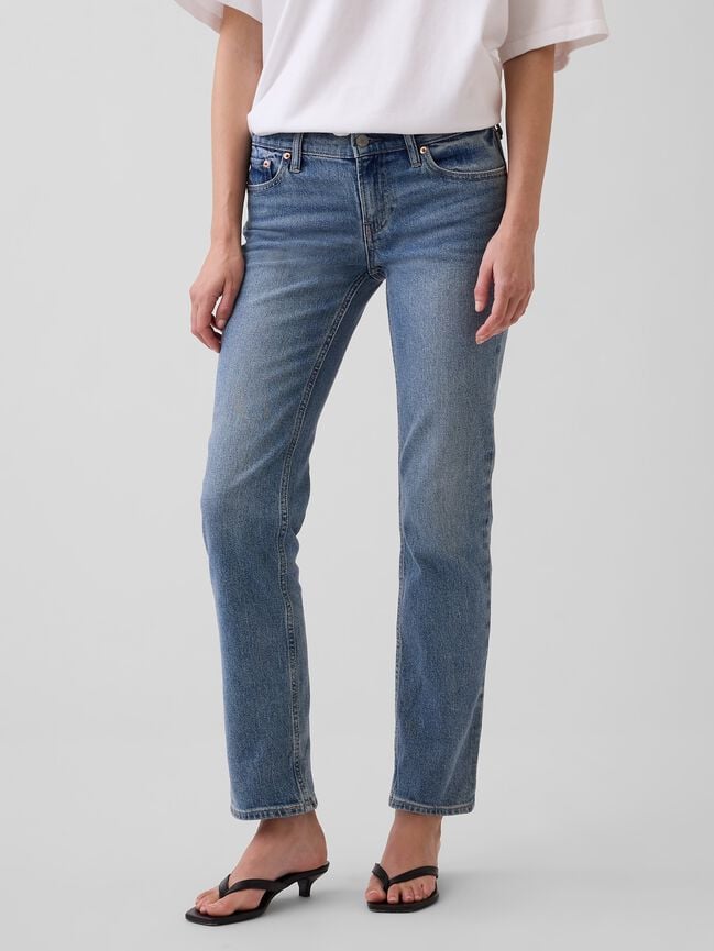 Low Rise '90s Slim Straight Jeans gap low rise 90s slim straight jeans
