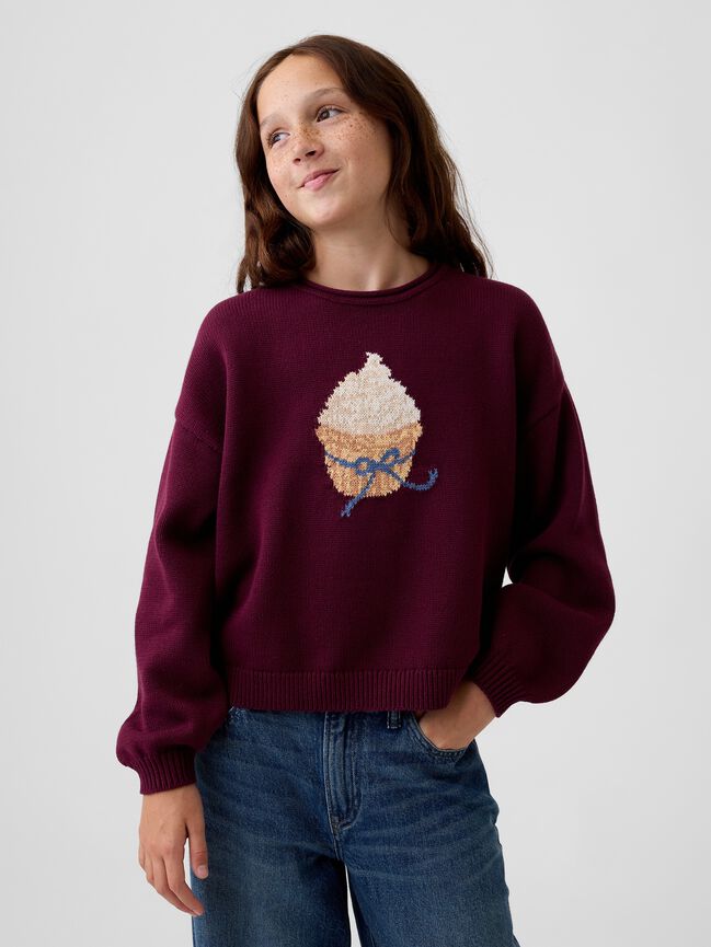 Kids 100% Cotton Oversized Rollneck Sweater gap kids 100 cotton oversized rollneck sweater