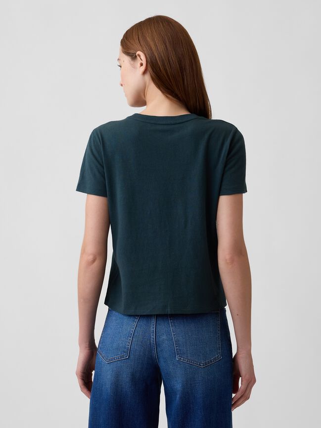 100% Cotton Authentic Shrunken Logo T-Shirt gap 100 cotton authentic shrunken logo t shirt