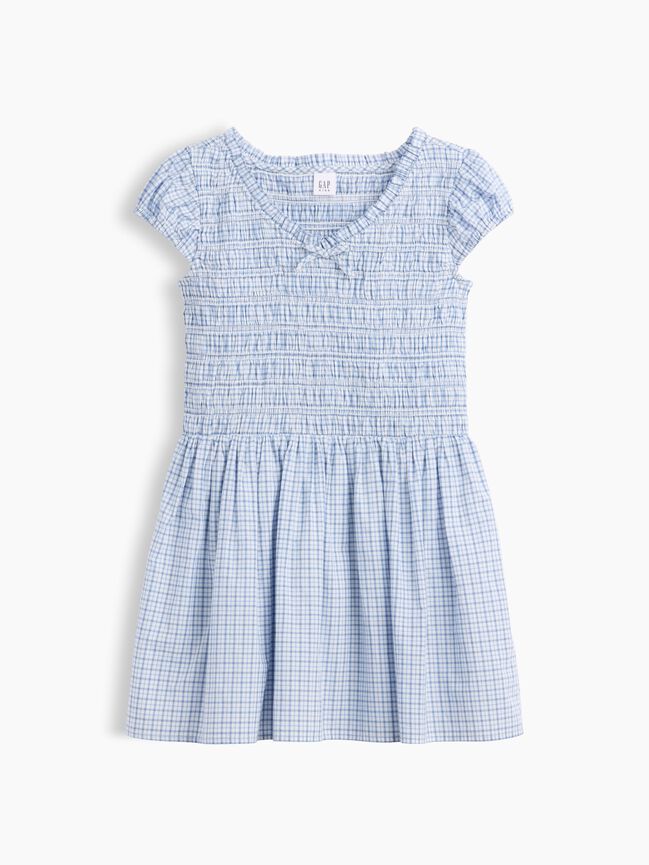 Kids Smocked Print Dress gap kids smocked print dress