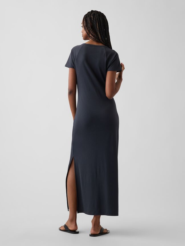 Modern Ribbed Gap Logo Maxi Dress modern ribbed gap logo maxi dress