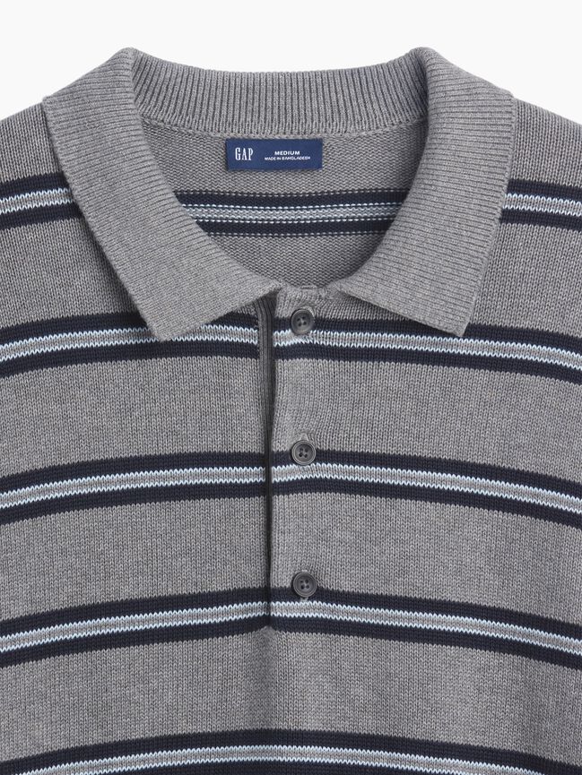Relaxed Polo Sweater gap relaxed polo sweater