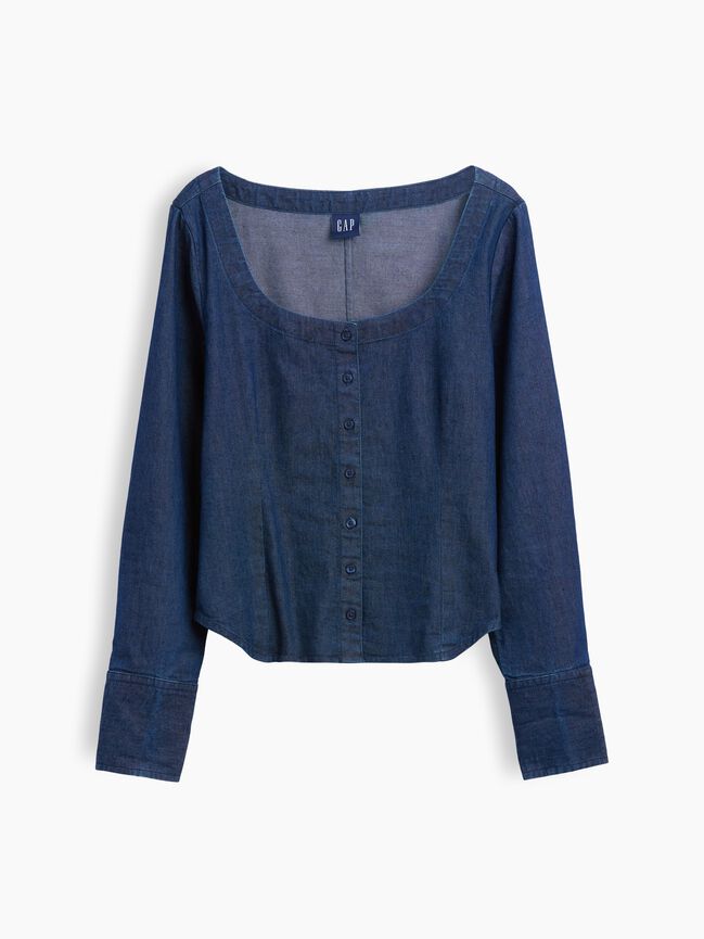 قميص كم طويل gap قميص كم طويل