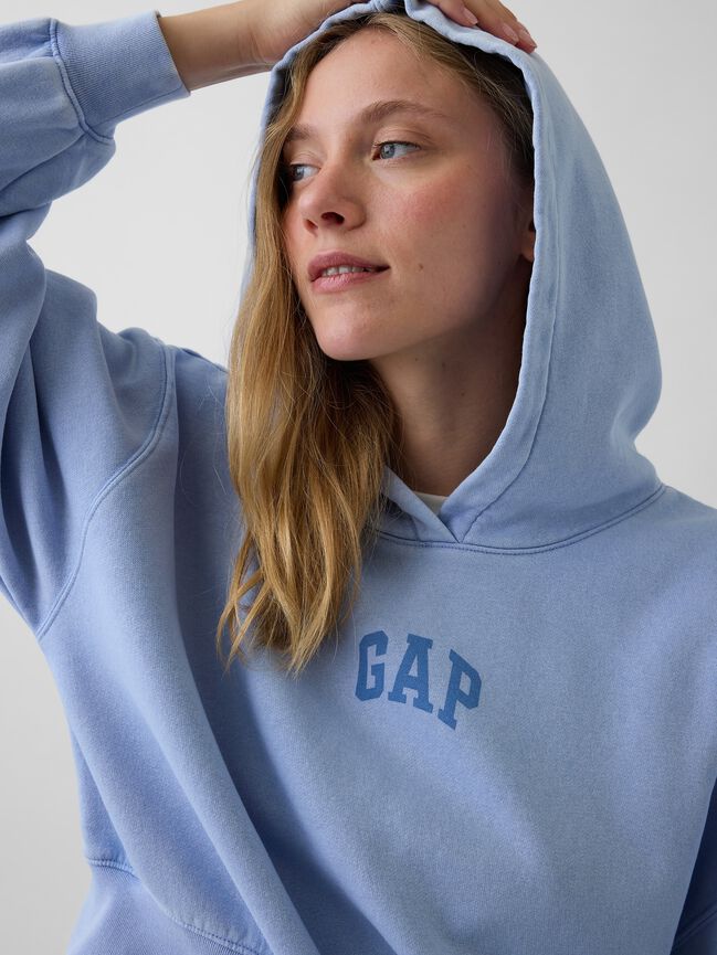 VintageSoft Crop Logo Hoodie gap vintagesoft crop logo hoodie