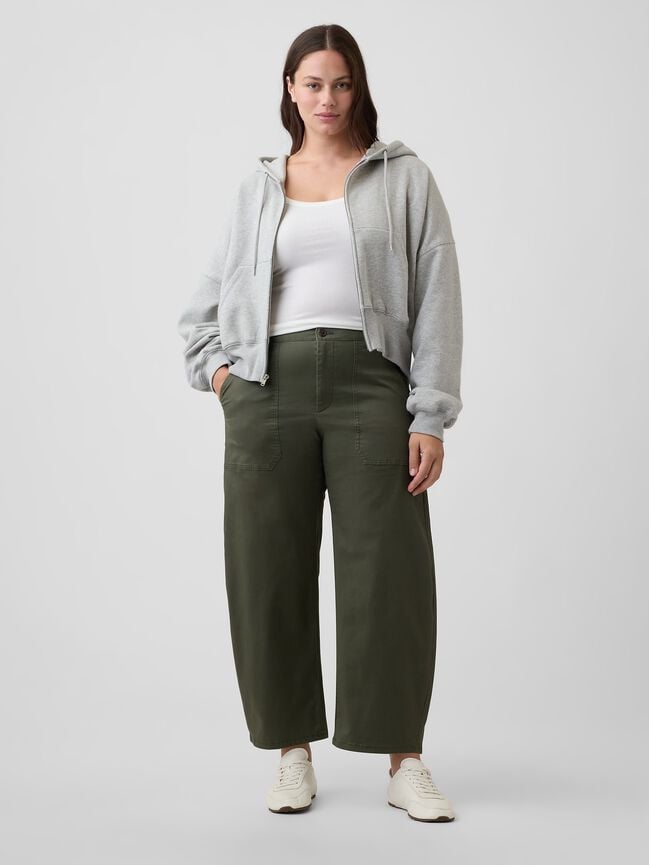 Mid Rise Barrel Khakis gap mid rise barrel khakis