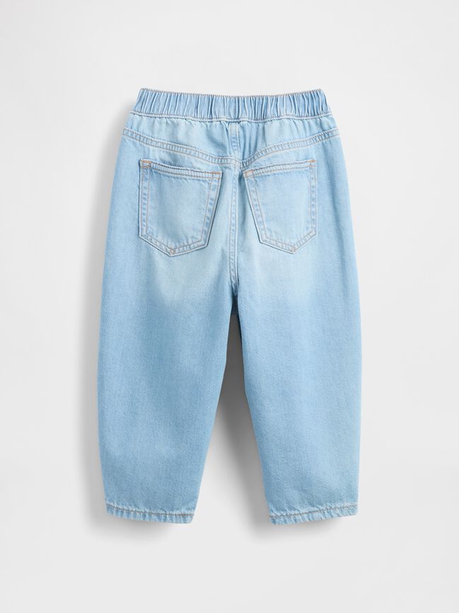 Baby & Toddler Pull-On Barrel Jeans gap baby toddler pull on barrel jeans