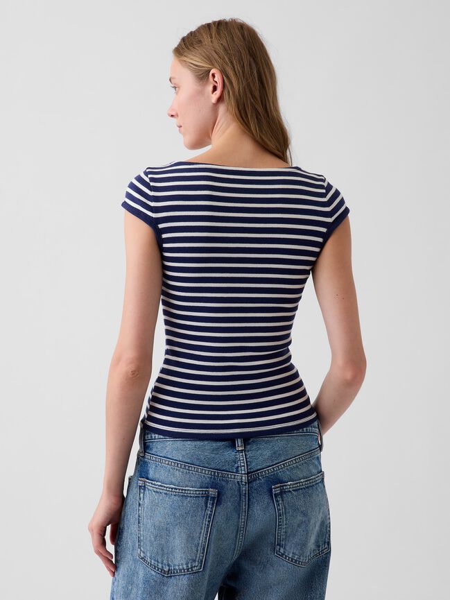Modern Boatneck T-Shirt gap modern boatneck t shirt