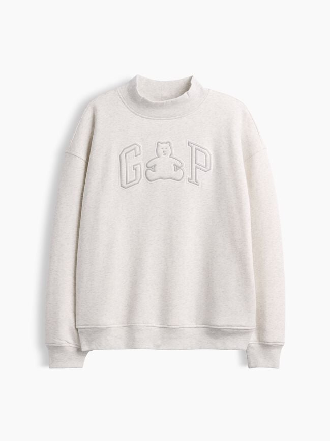 VintageSoft Oversized Mockneck Logo Sweatshirt gap vintagesoft oversized mockneck logo sweatshirt