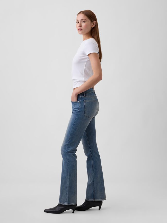 Mid Rise Boot Jeans gap mid rise boot jeans