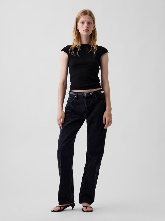 Modern Boatneck T-Shirt gap modern boatneck t shirt