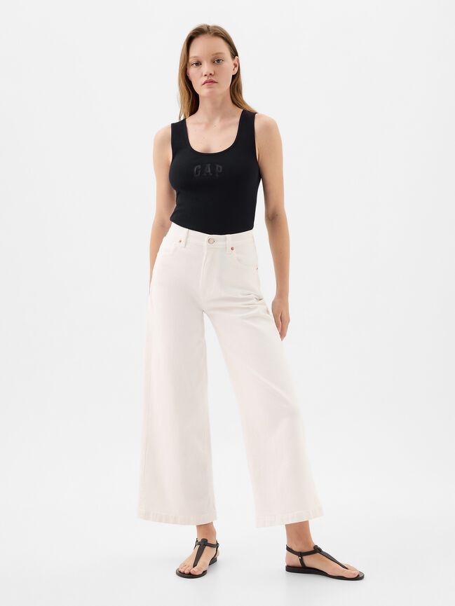Gap Logo Ribbed Tank Top (2-Pack) gap logo ribbed tank top 2 pack