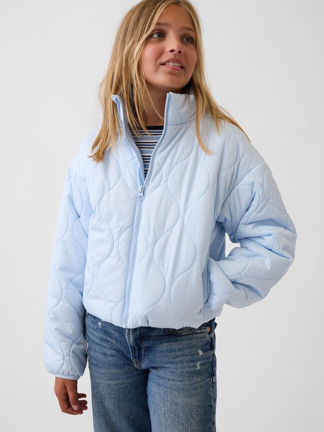 Kids Relaxed Puffer Jacket gap kids relaxed puffer jacket