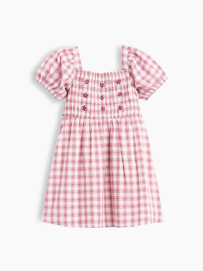 Baby & Toddler Smocked Plaid Dress gap baby toddler smocked plaid dress