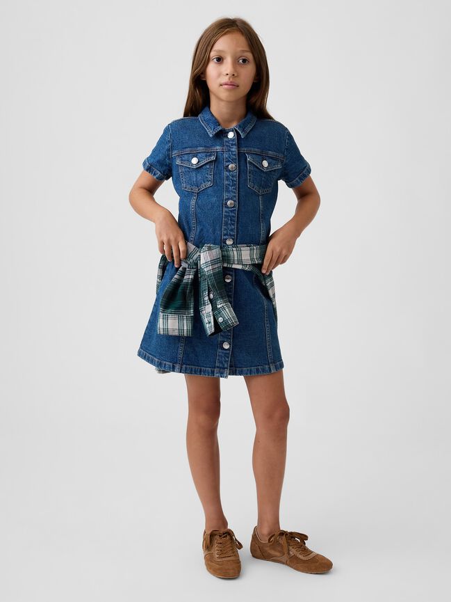 Kids Denim Shirtdress gap kids denim shirtdress