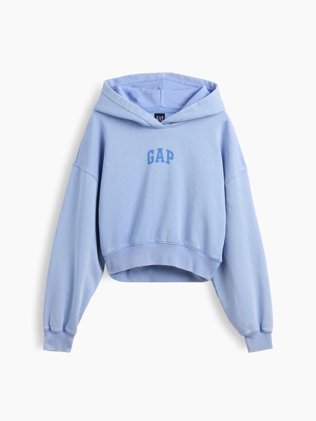 VintageSoft Crop Logo Hoodie gap vintagesoft crop logo hoodie